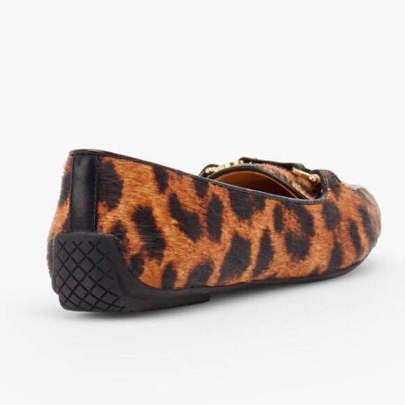 Talbots 7 Francesca Leopard Genuine Calf Hair Driving Moccasins - Picture 3 of 10
